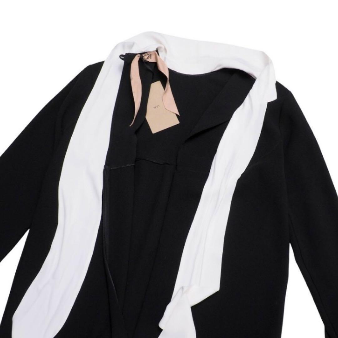 2023/ヌメロヴェントゥーノ/スカーフディテールドレスワンピース/ボウタイ