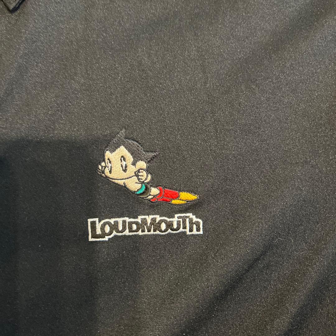 Loudmouth ポロシャツ 黒（限定アトムコラボ）
