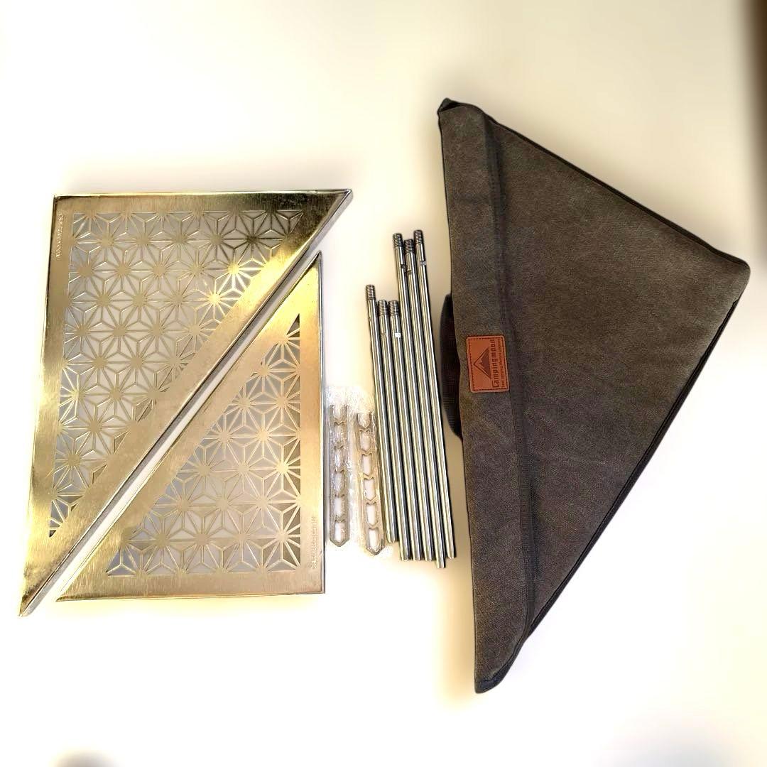 新品未使用❗️ サンゾクマウンテン　デルタス風　 焚き火台　ステンレス