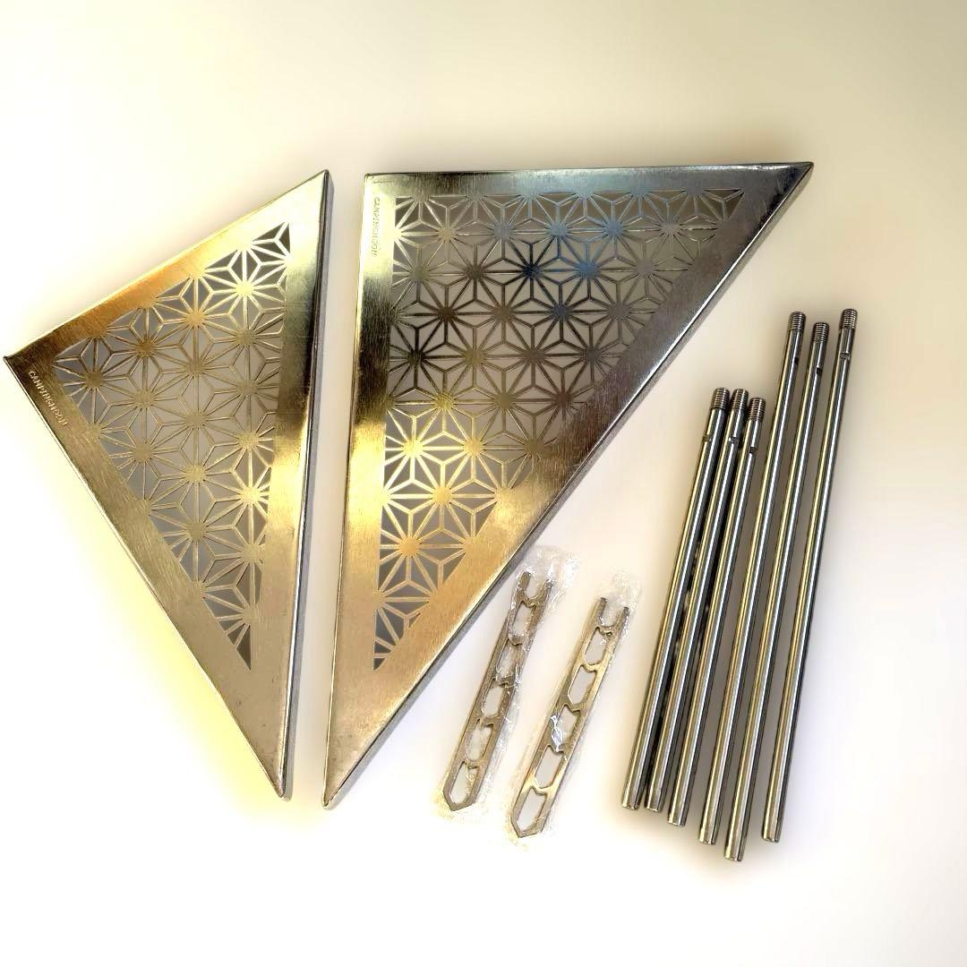 新品未使用❗️ サンゾクマウンテン　デルタス風　 焚き火台　ステンレス