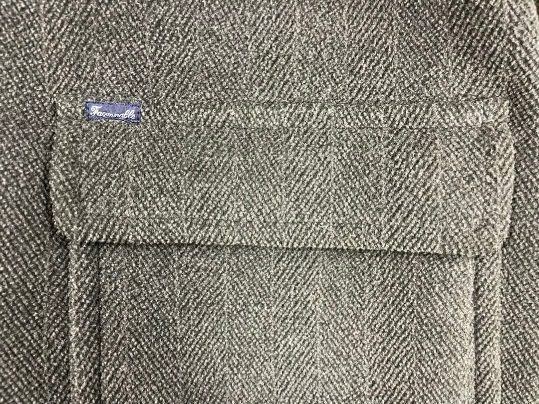イングランド製 Faconnable ファソナブル　ヘリンボーン ダッフルコート