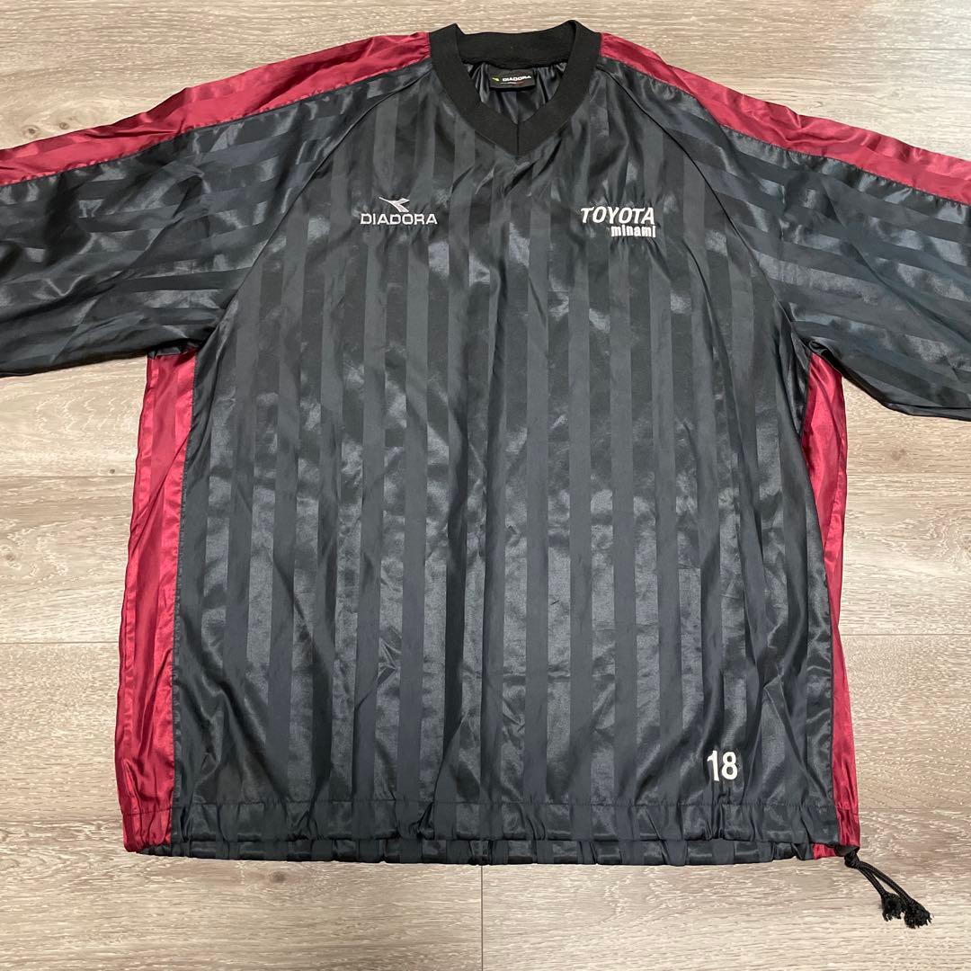 希少品DIADORA 豊田南高校18 刺繍デザイン サッカーピステ セットアップ