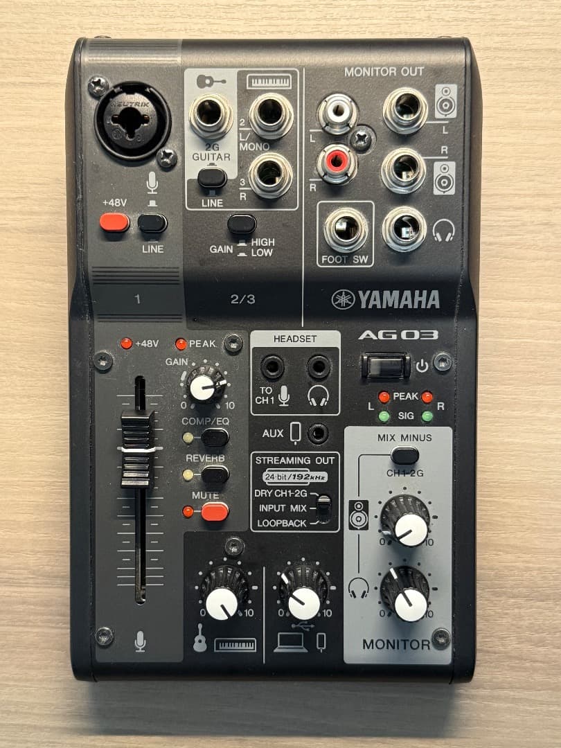 YAMAHA AG03 mk2 ブラック