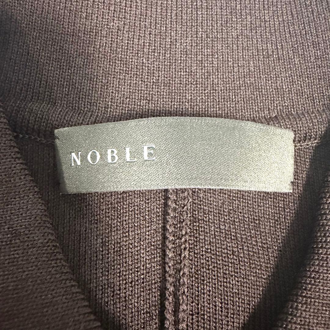 【未使用】2025✨️ノーブル ポロシャツ ニット ワンピース 美ライン ブラウン