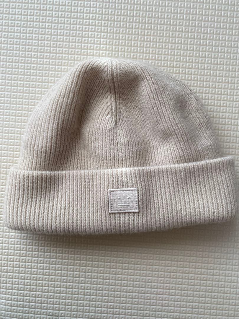 【yorinan】Acne Studios ニット帽 OS クリーム色