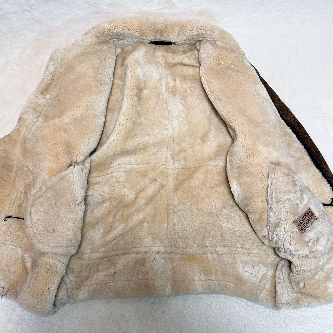 美品✨ B-3 ムートン フライトジャケット 2XL 大きいサイズ ブラウン