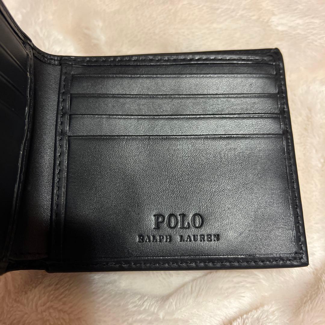 Polo Ralph Lauren ポロベア 二つ折り財布 ブラック