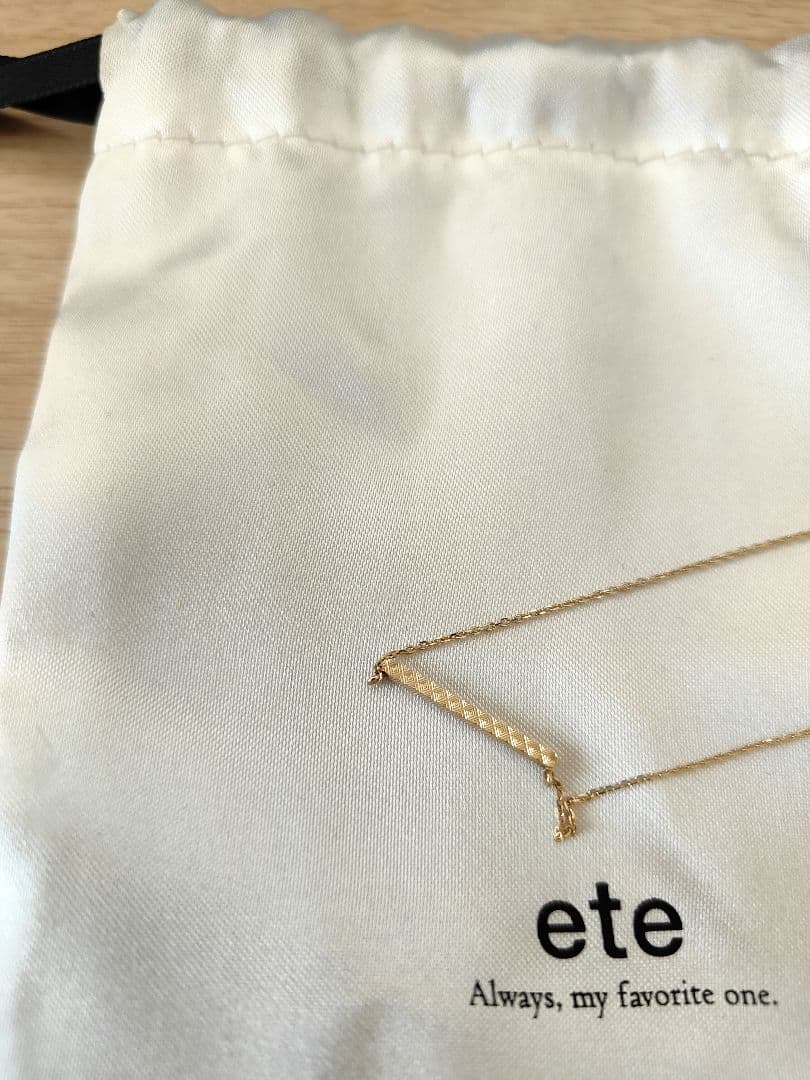 ete ゴールドチェーンネックレス　K10