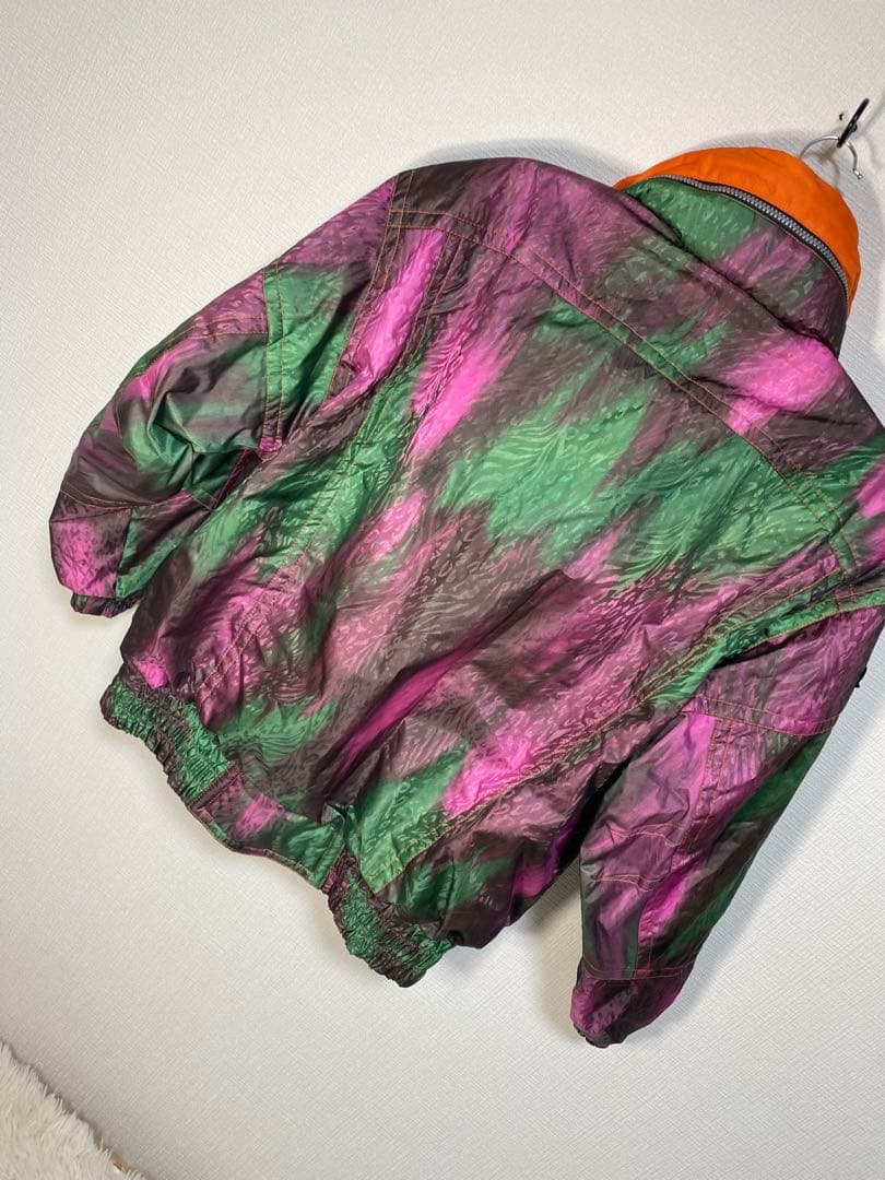 90sヴィンテージ DESCENTE マルチカラー スキーウェア　レトロ