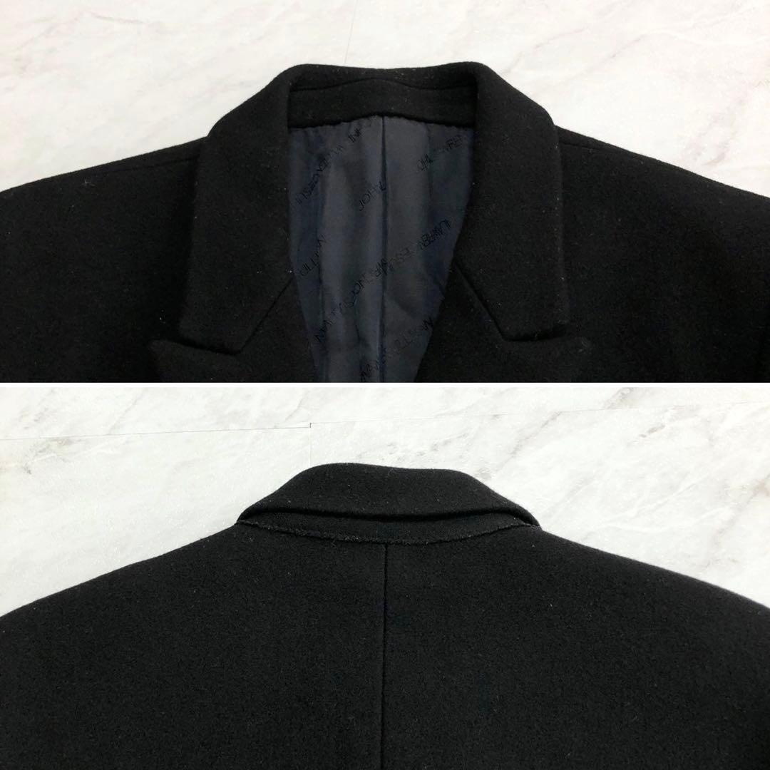 ✨美品・極希少✨ジョンローレンスサリバン ダブルチェスターコート レザー切り替え