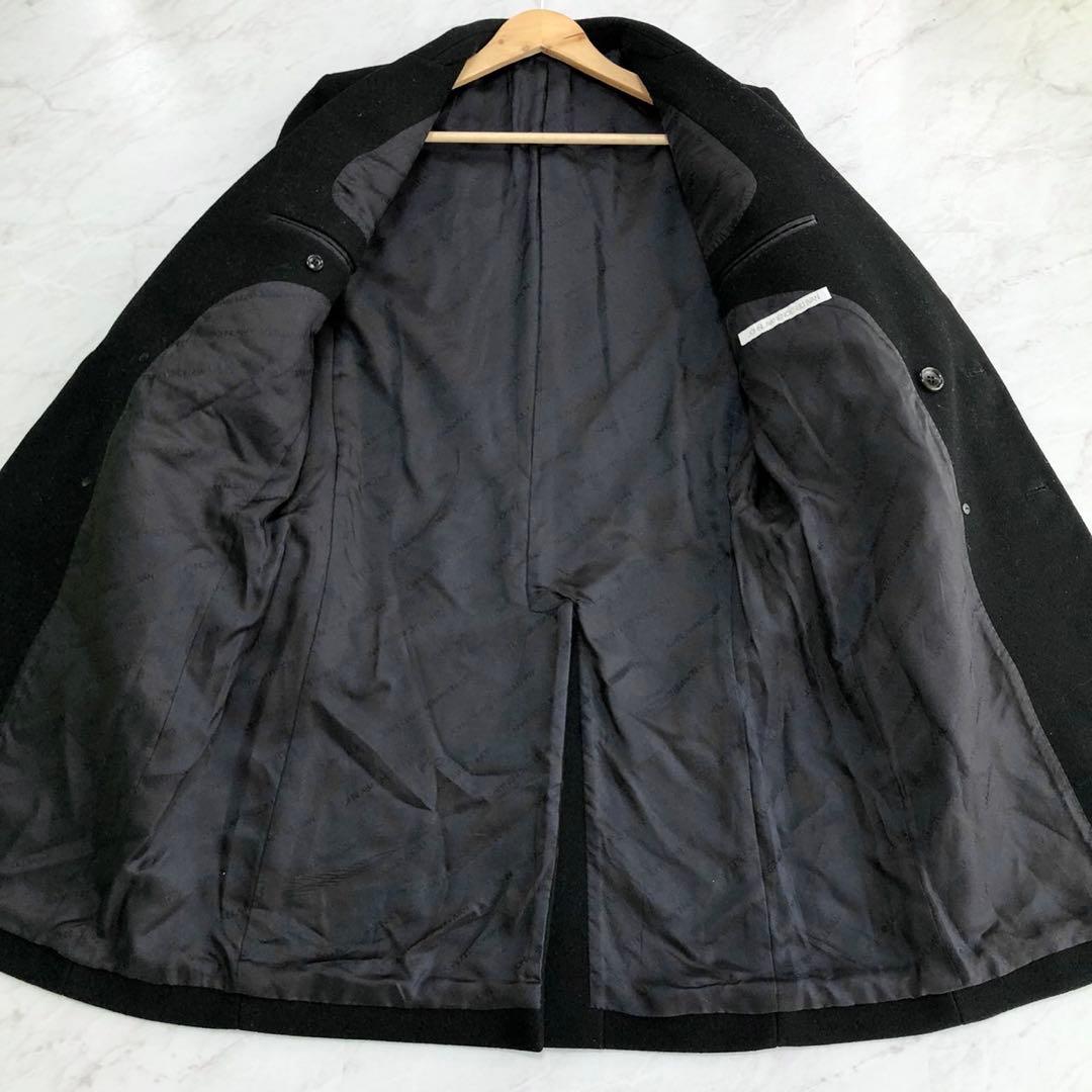 ✨美品・極希少✨ジョンローレンスサリバン ダブルチェスターコート レザー切り替え