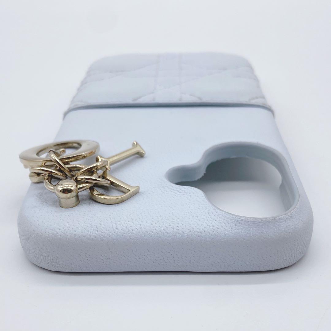 極美品✨Christian Dior カナージュ　iPhone16 ブルー