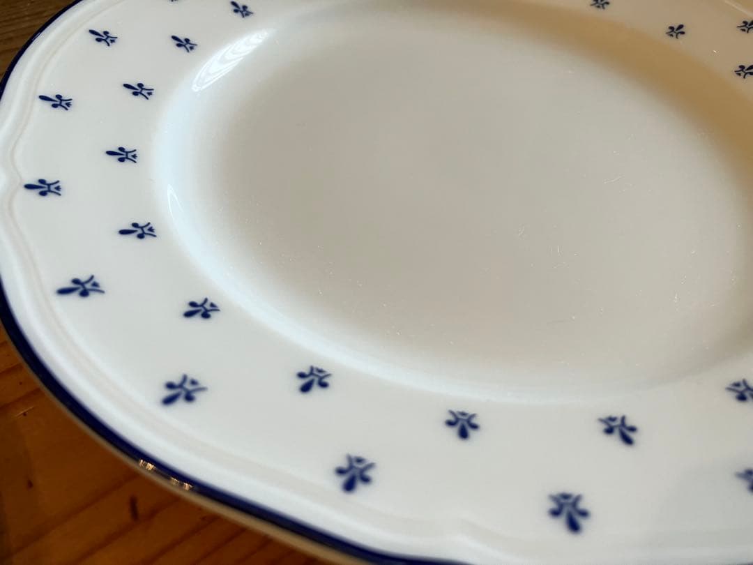 ジノリ　アンティコロイヤルブルー　19デザートプレート×5