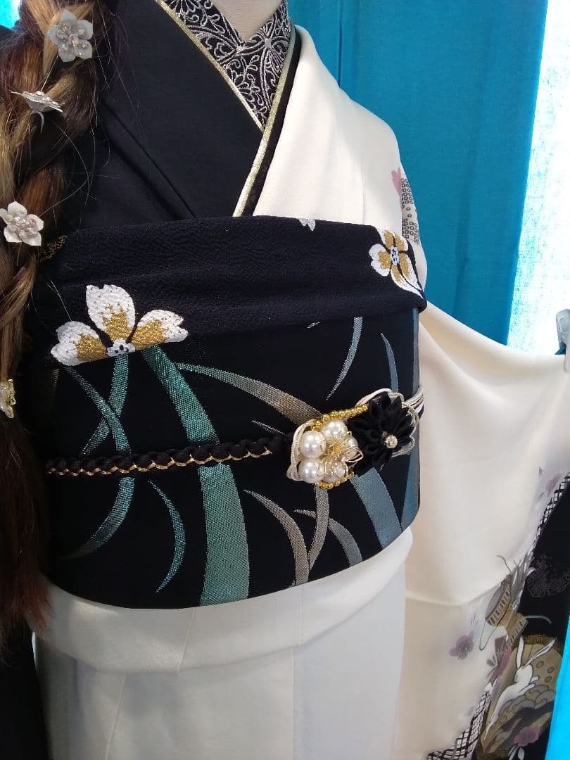 振袖フルセット、正絹振袖、半襟重ね衿、帯揚げ帯締め、西陣袋帯、襦袢、ガード加工