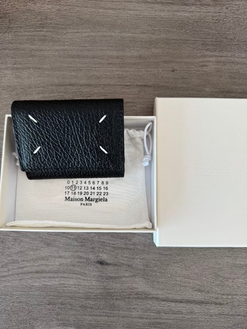 Maison Margiela 三つ折り財布 ブラック