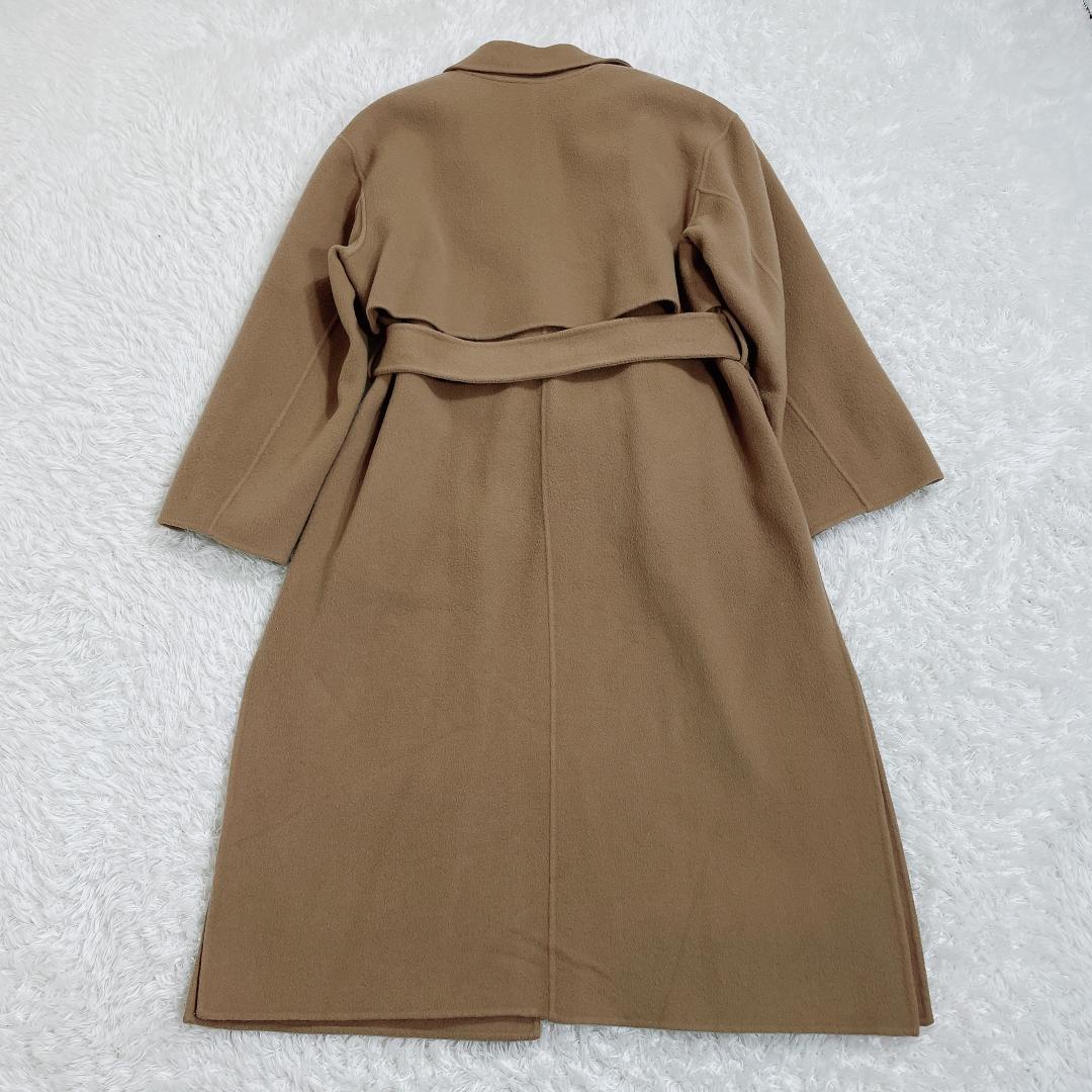 FLAY I.D マンテコ ウールリバーコート ベルテッド キャメル S