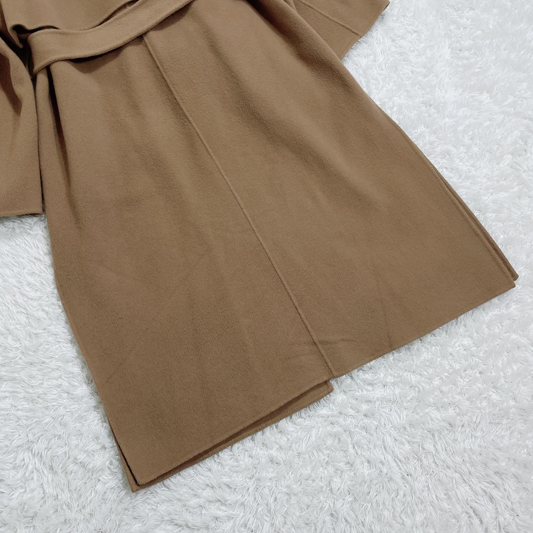 FLAY I.D マンテコ ウールリバーコート ベルテッド キャメル S