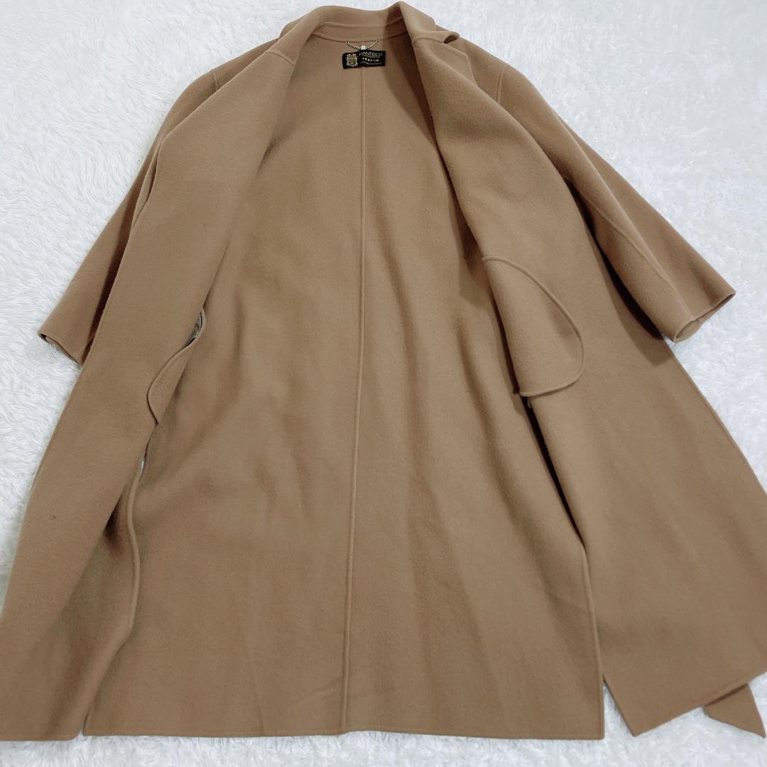 FLAY I.D マンテコ ウールリバーコート ベルテッド キャメル S