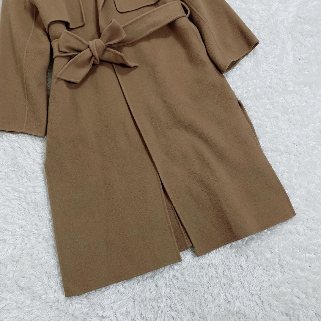 FLAY I.D マンテコ ウールリバーコート ベルテッド キャメル S