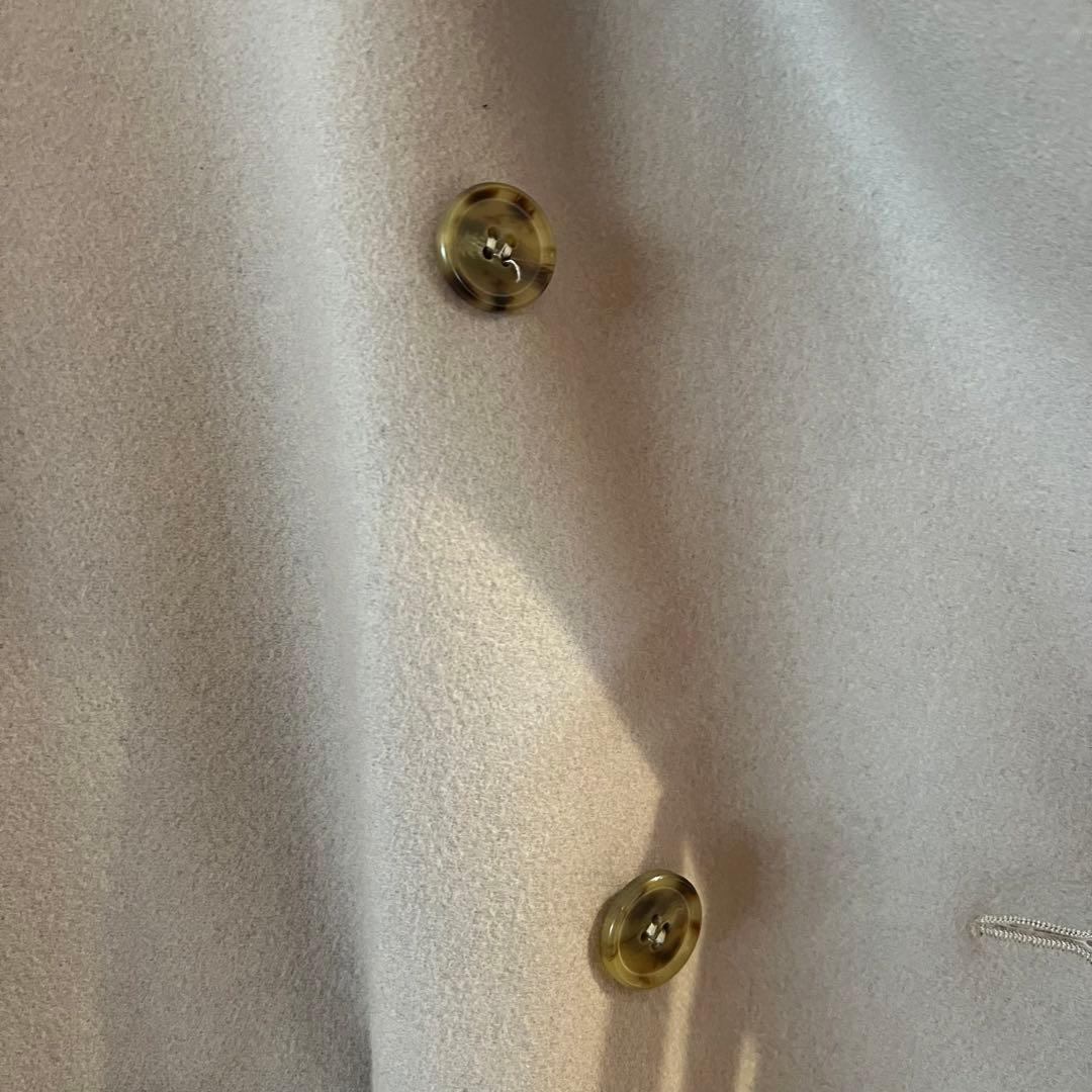 mm6 MM6 ダブルブレスト ロングコート 36 グレー　アウター