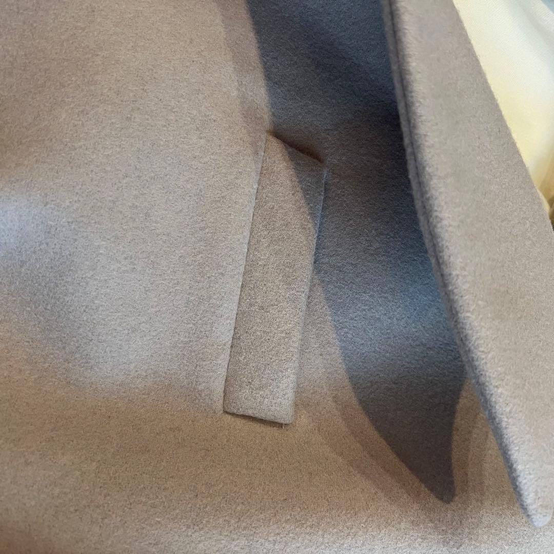 mm6 MM6 ダブルブレスト ロングコート 36 グレー　アウター