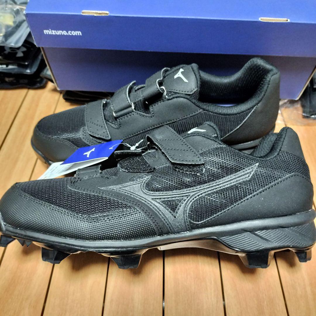 新品 現品限り ミズノ ポイント スパイク 28.5センチ マジックベルト