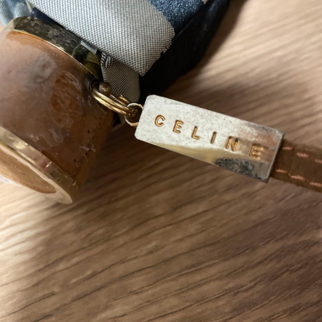 新品未使用品　CELINE トリオンフ柄　マカダム柄　折り畳み傘