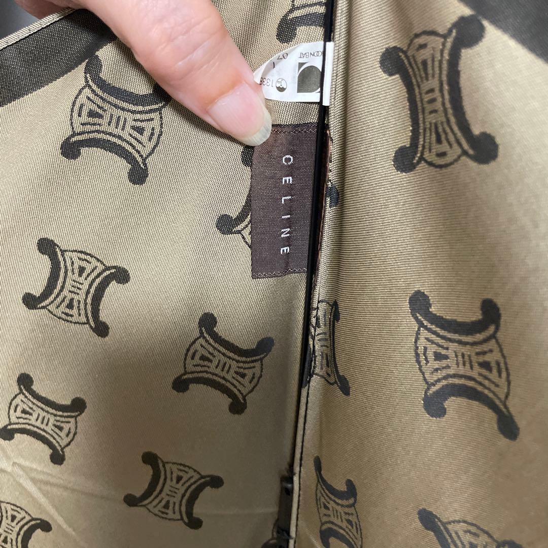 新品未使用品　CELINE トリオンフ柄　マカダム柄　折り畳み傘