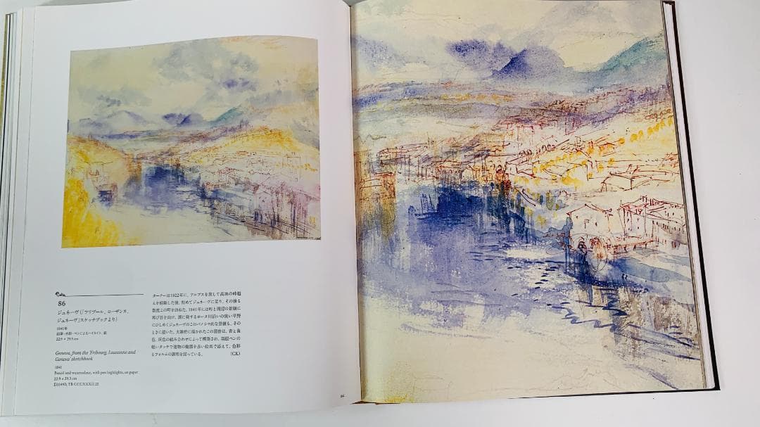 ターナー（1775-1851）の初期から後期に至るまでの作品を収録。