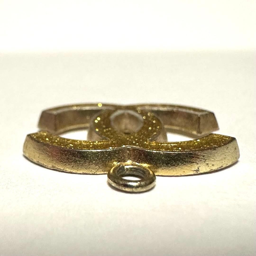 シャネル　CHANEL　ペントップ　チャーム　ココマーク　ラメ　ゴールド　美品