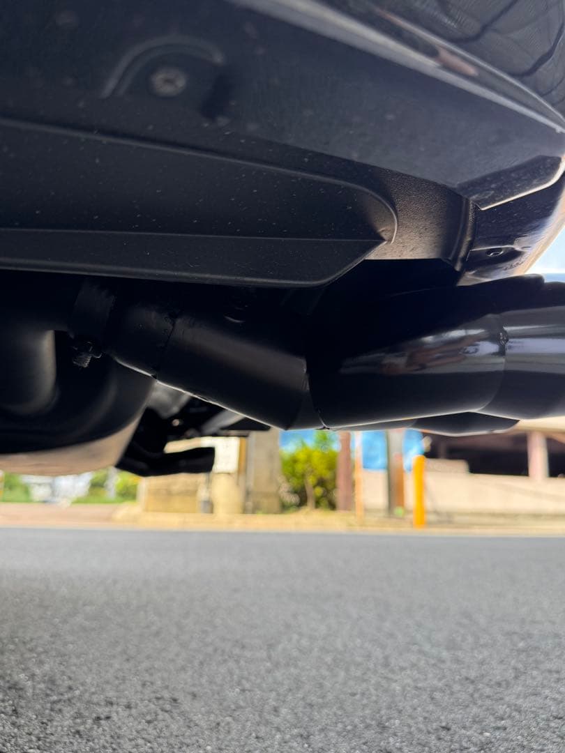 NX350h 20系オリジナルマフラーカッターブラック焼き付け塗装左右セット