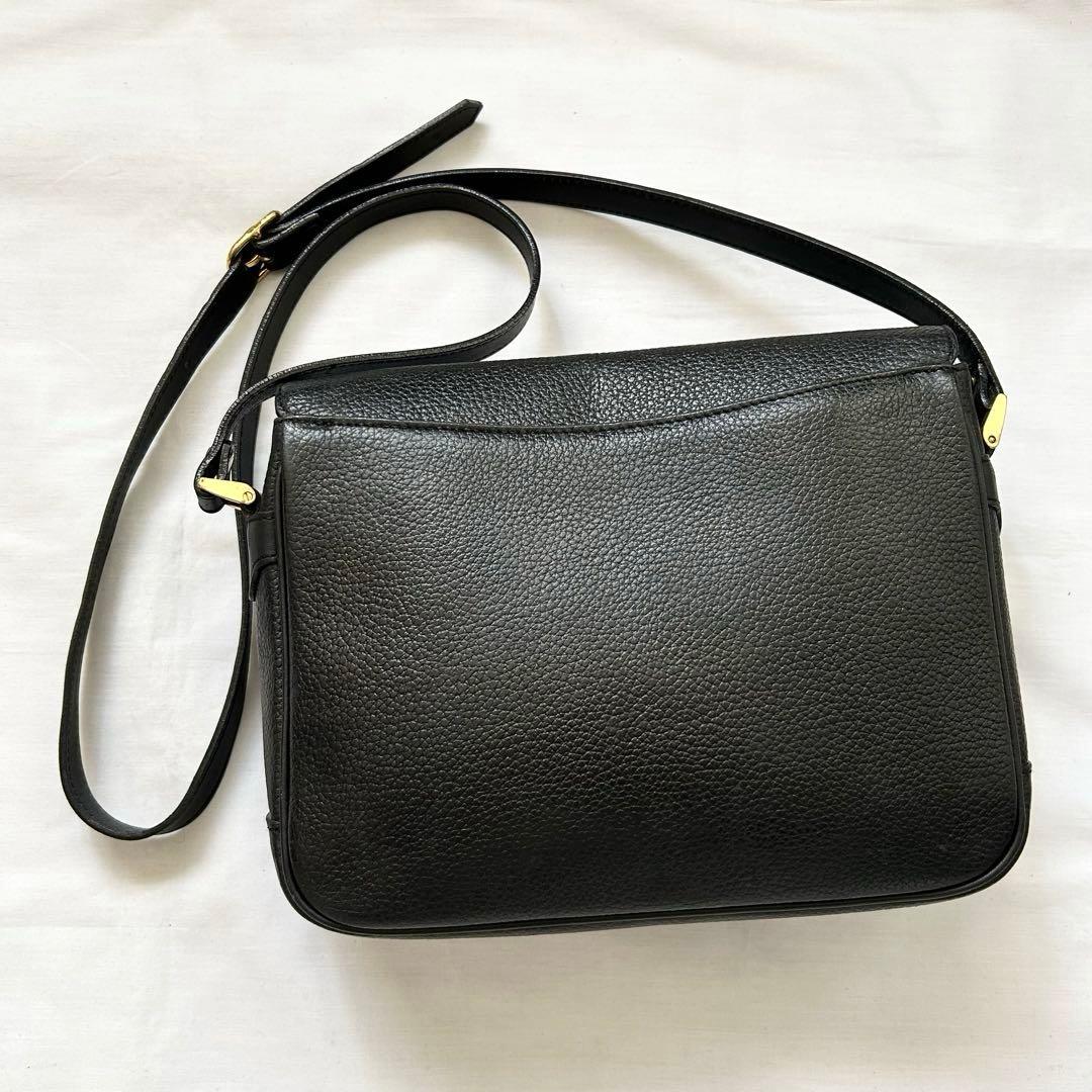 ■美品■BURBERRY ショルダーバッグ　クロスボディ　ブラック　レザー