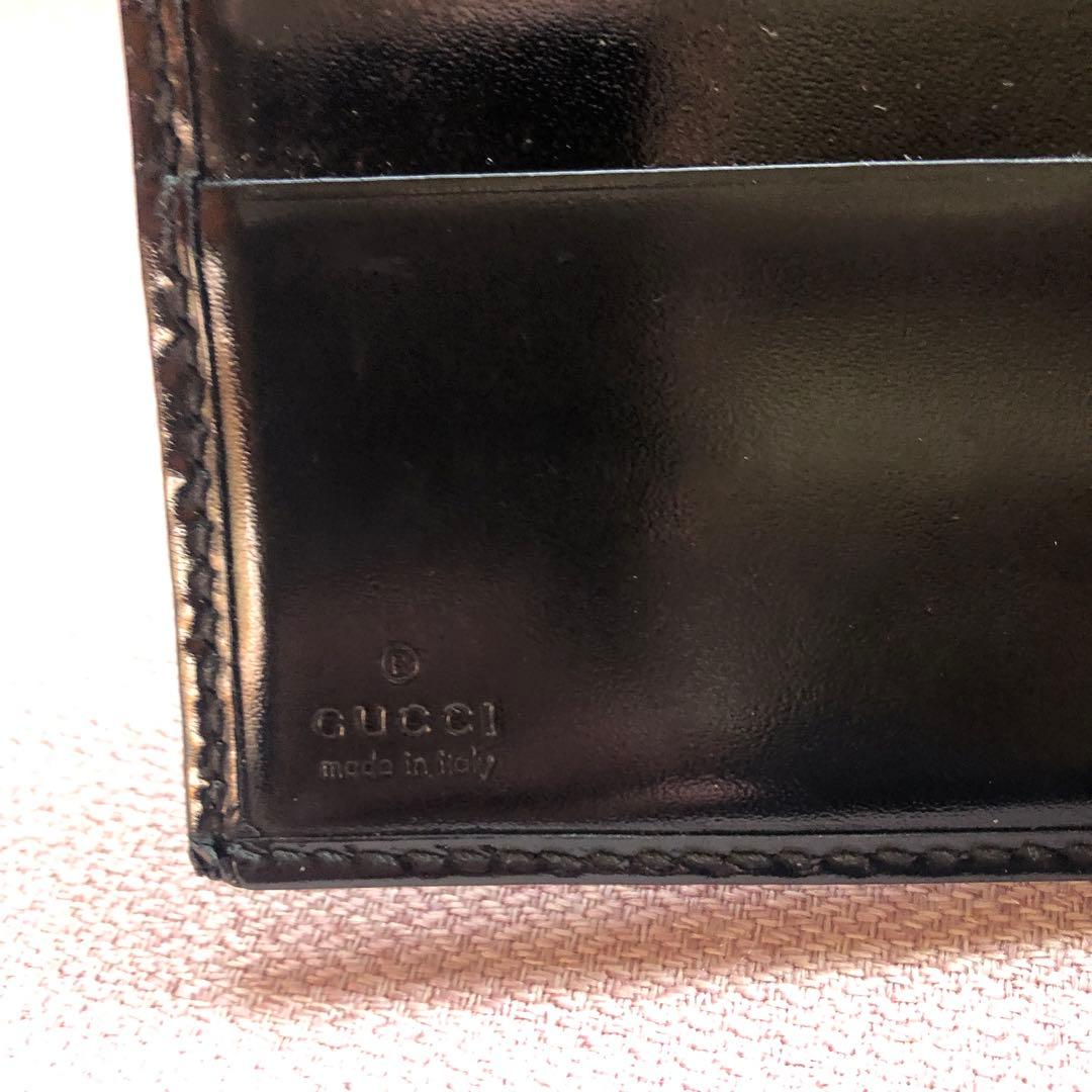 【美品】Gucci インプリメ　二つ折り財布 ブラック