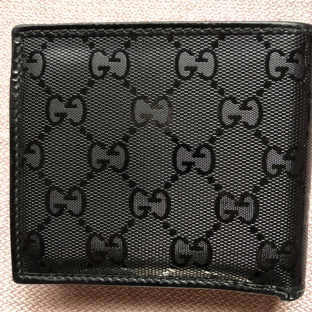 【美品】Gucci インプリメ　二つ折り財布 ブラック