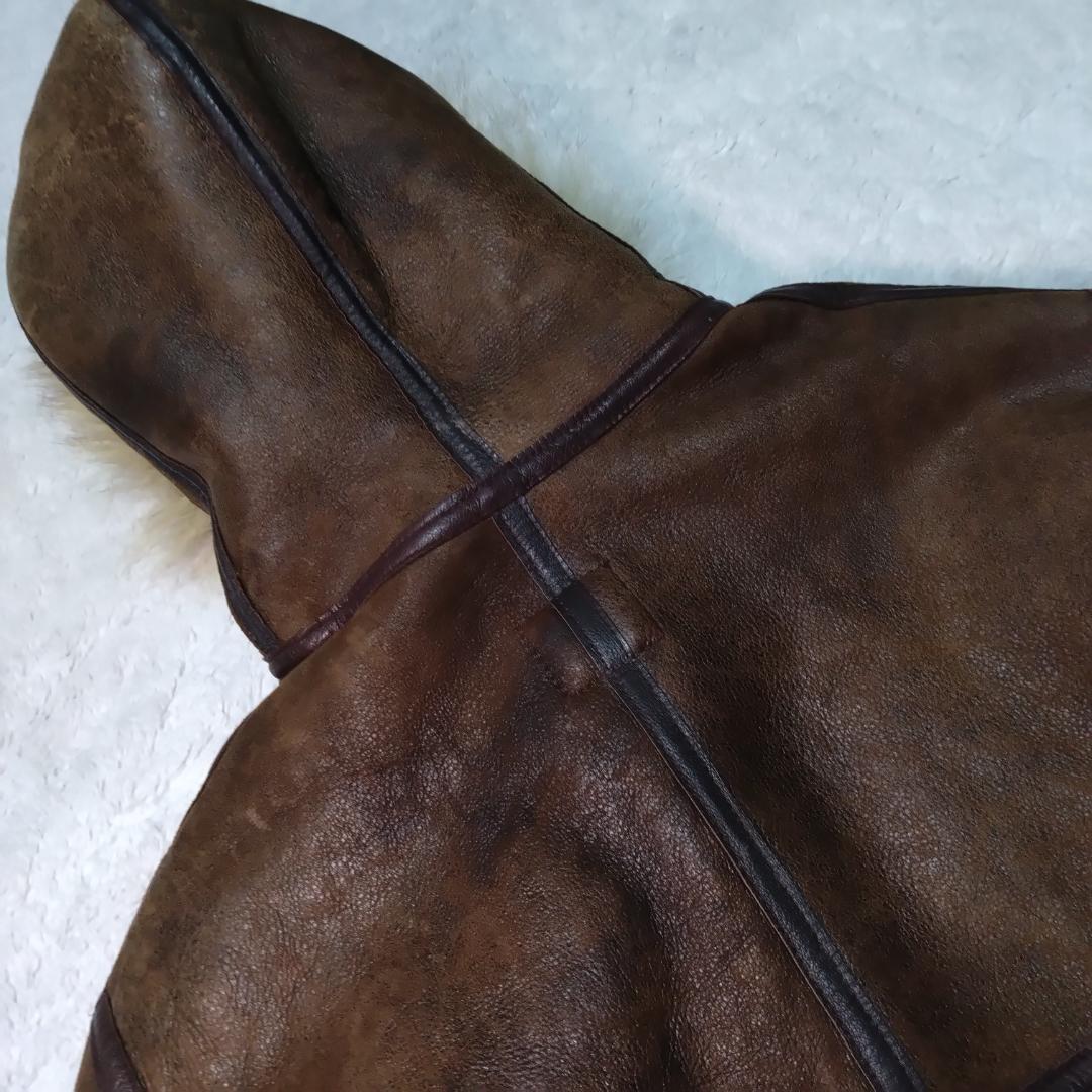 アヴィレックス　B-3　リアルムートン　フライトジャケット　アメリカ製　Ｌ相当