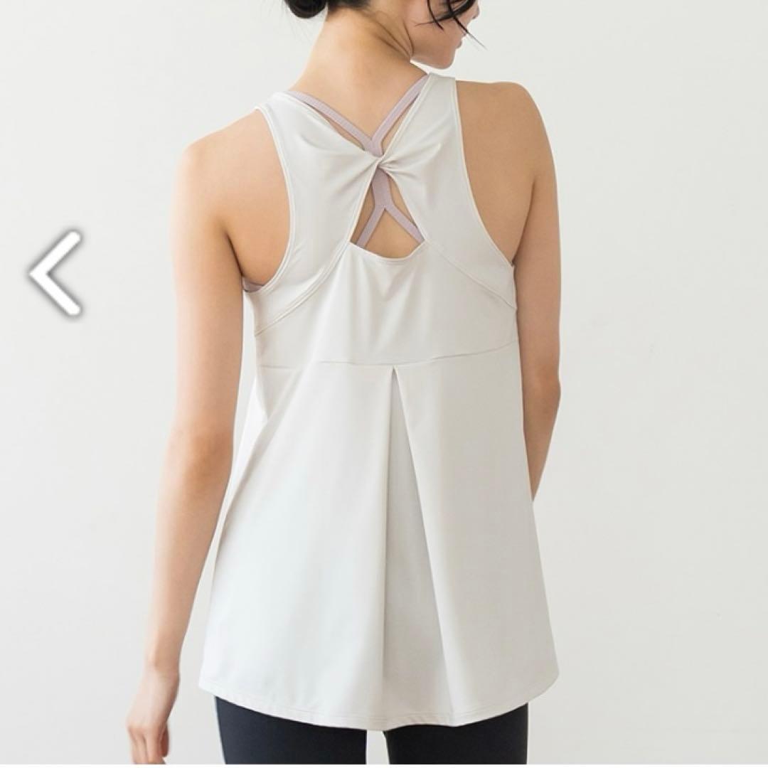 【SUKALA】バックツイストセパレートタンクトップ Lサイズ