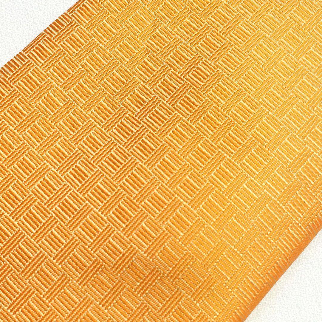 未使用級 エルメス HERMES ネクタイ シルク100% オレンジ H柄