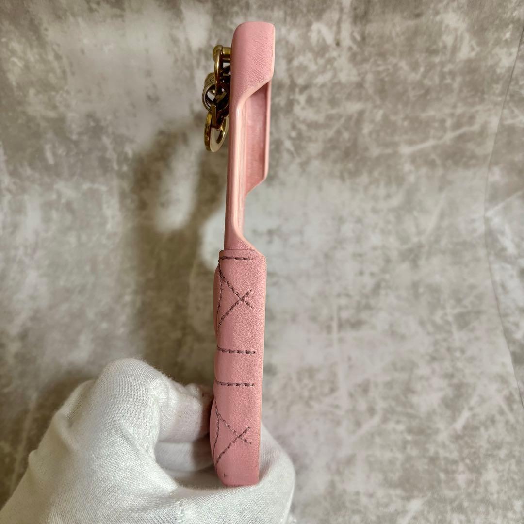 H81 DIOR ディオール　iPhoneケース 15PRO ピンク　チャーム