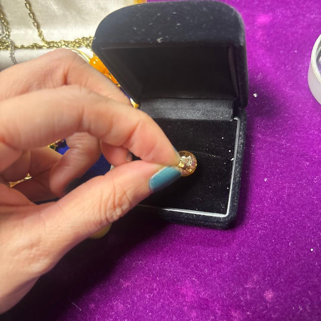 遺品生前整理アクセサリーまとめ　天然石、ニナニッチ 、K18シャンパントップ