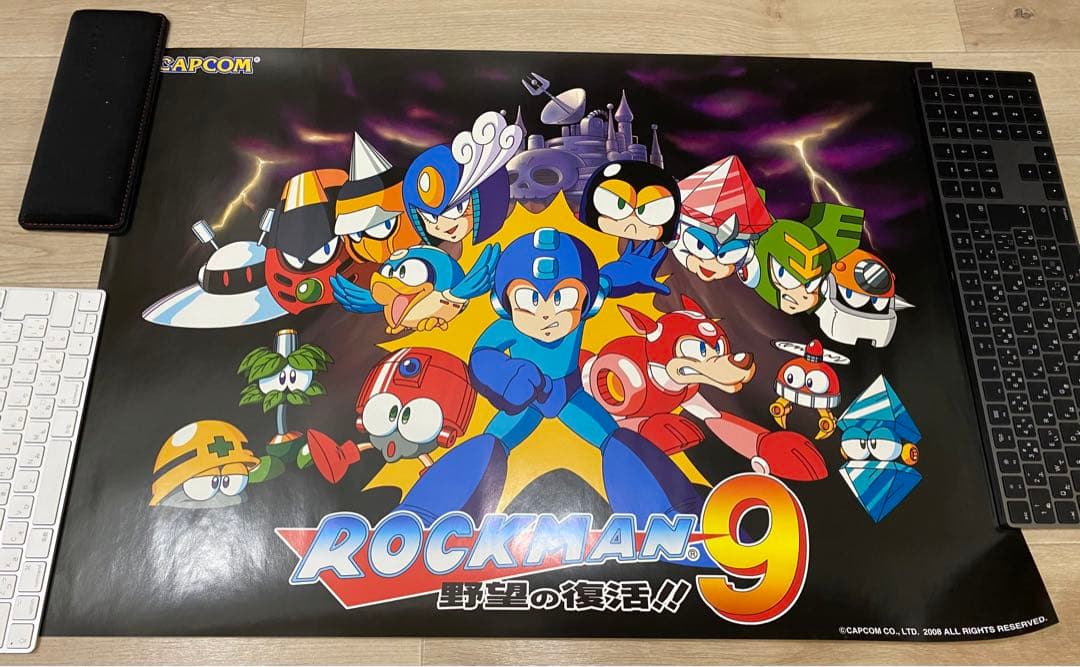 ラスト1点　ROCKMAN ロックマン9 野望の復活 B2ポスター　2008年