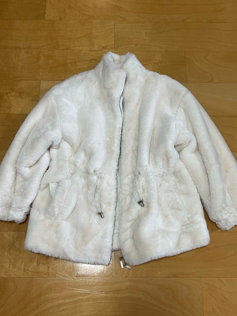 ジャケット・アウター pellicule plump fur zip coat