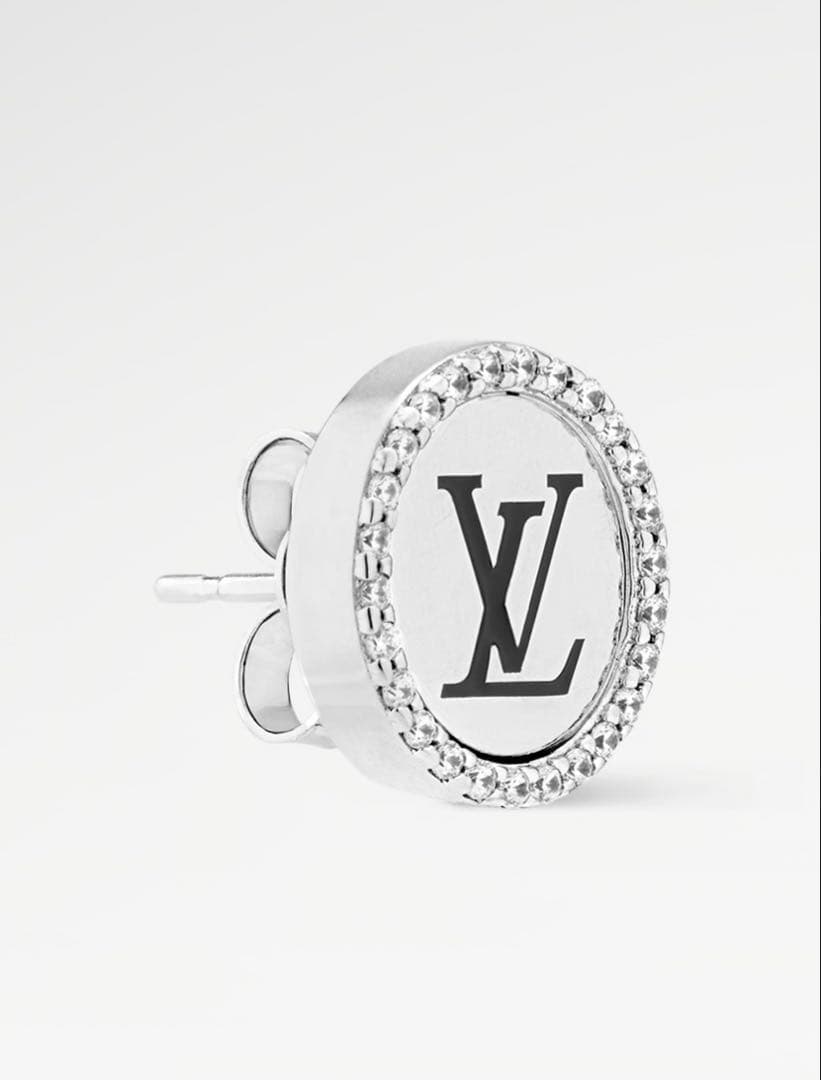 コ*ン様 Louis Vuitton ピアス・LVスパークル シルバーカラー