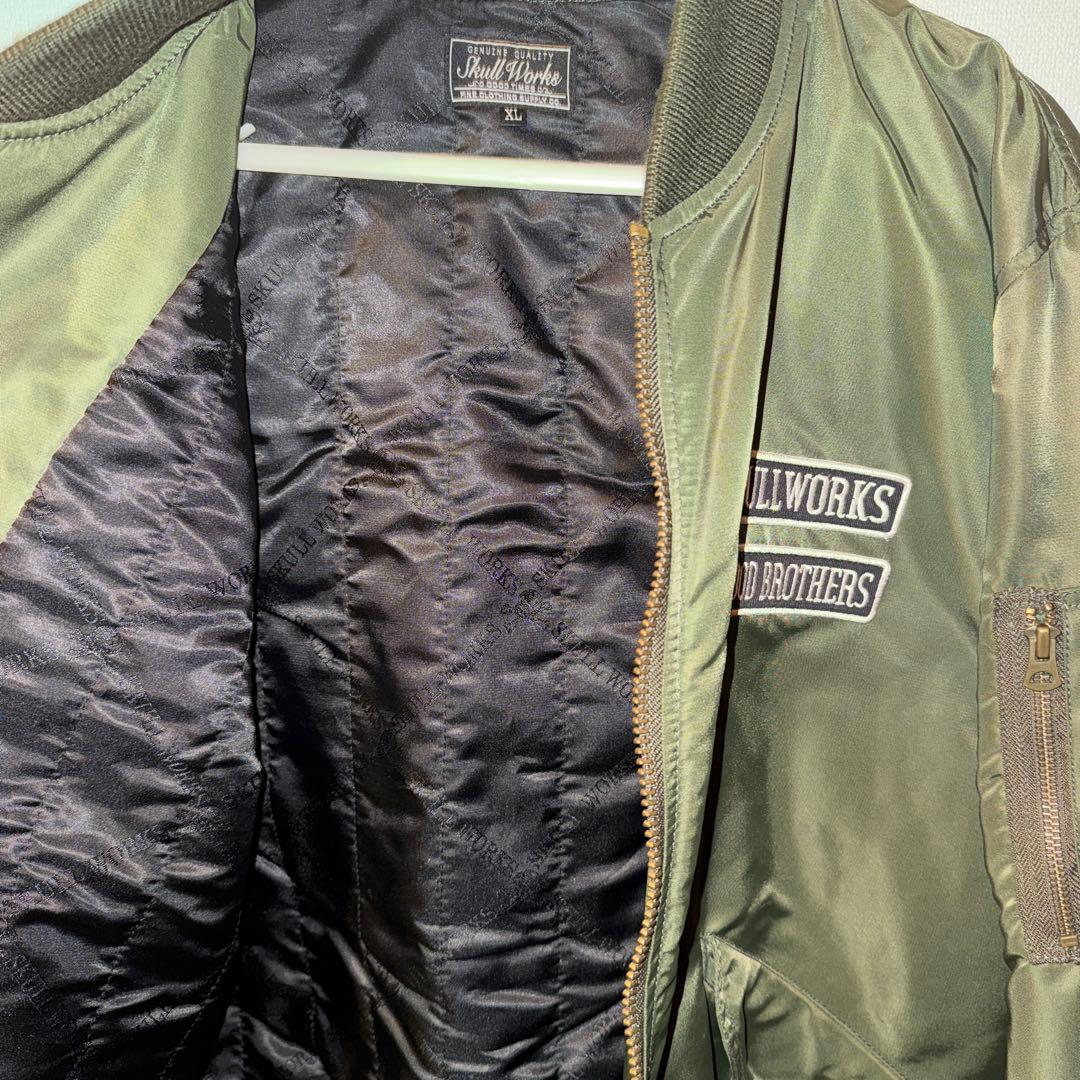 SKULL WORKS × 前川宗春モデル着用 ルーザーズ-MA-1ジャケット