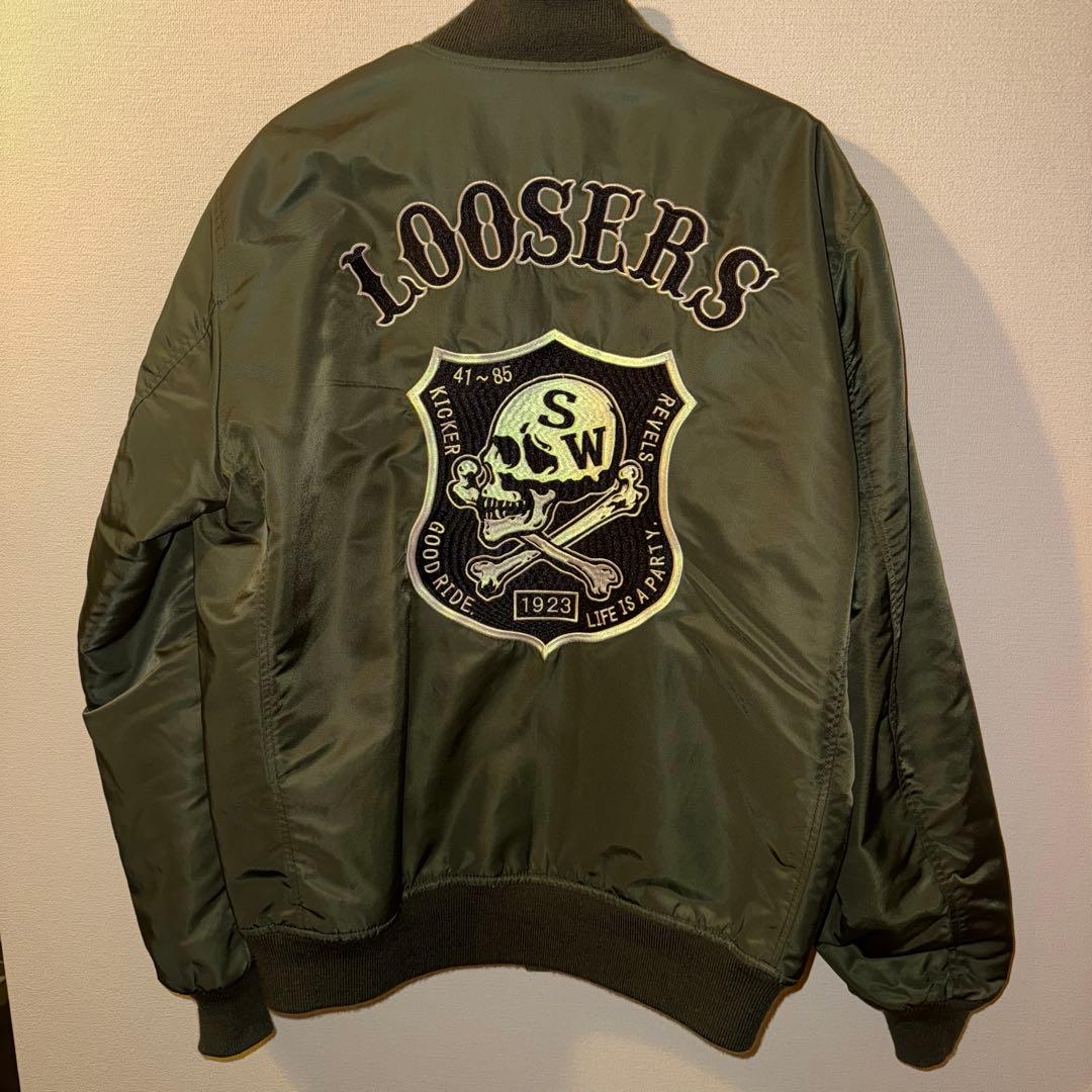 SKULL WORKS × 前川宗春モデル着用 ルーザーズ-MA-1ジャケット