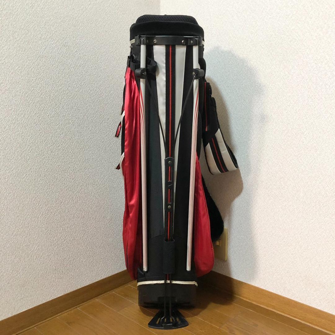 【希少】 NIKE ナイキ ゴルフ キャディバッグ スタンド型 6分割 レッド