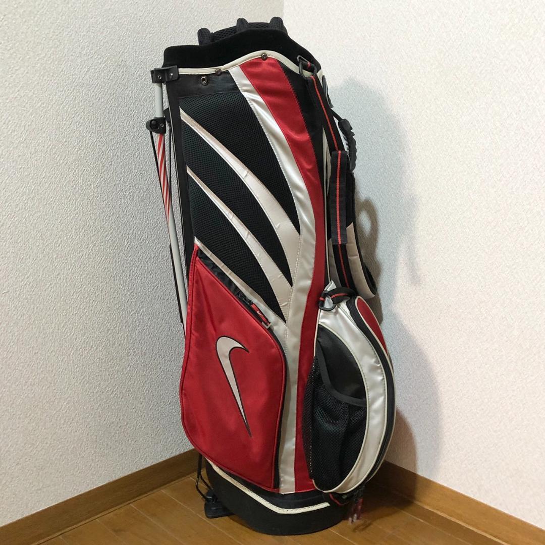 【希少】 NIKE ナイキ ゴルフ キャディバッグ スタンド型 6分割 レッド