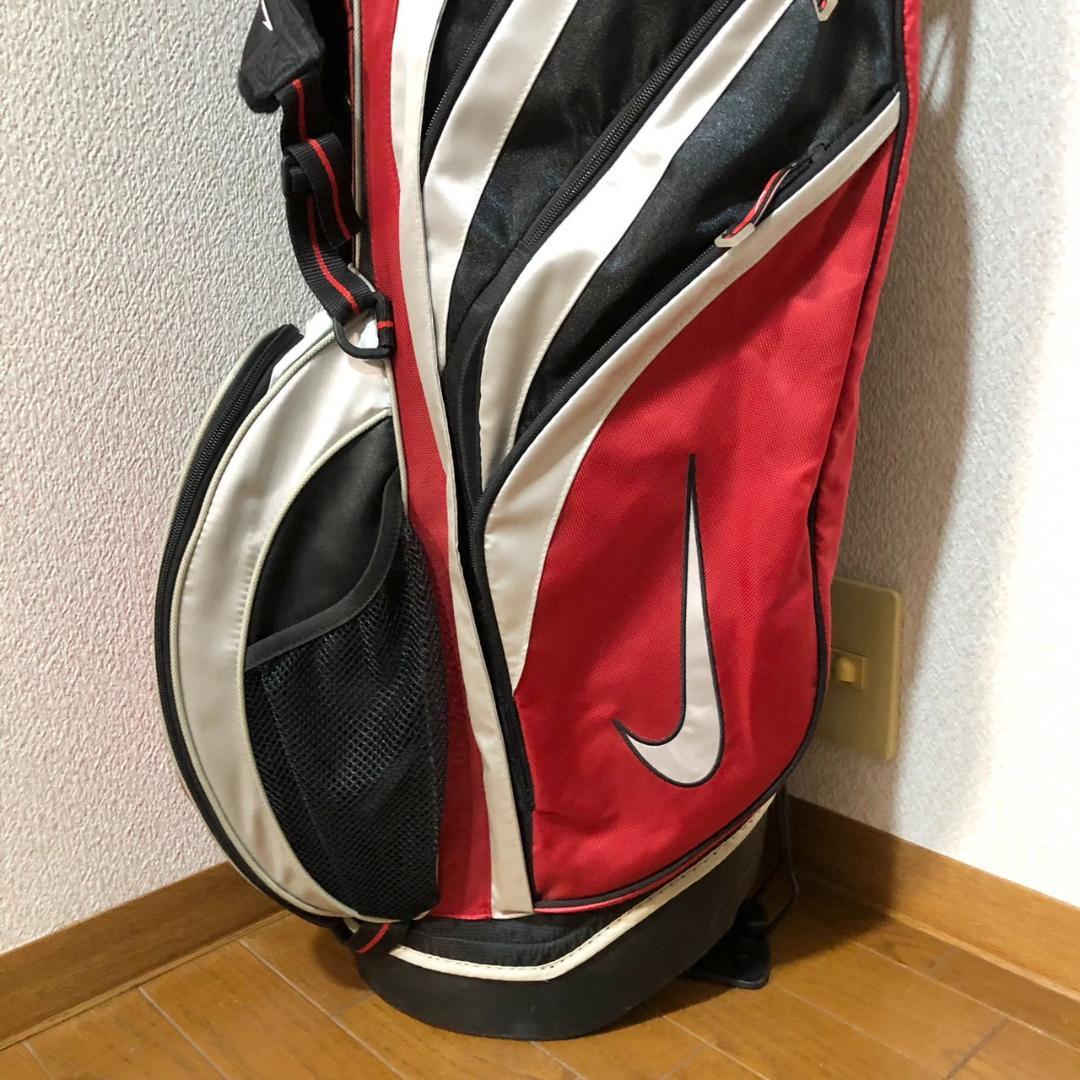 【希少】 NIKE ナイキ ゴルフ キャディバッグ スタンド型 6分割 レッド