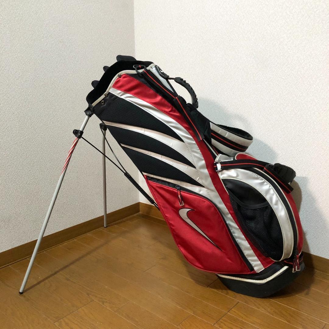 【希少】 NIKE ナイキ ゴルフ キャディバッグ スタンド型 6分割 レッド