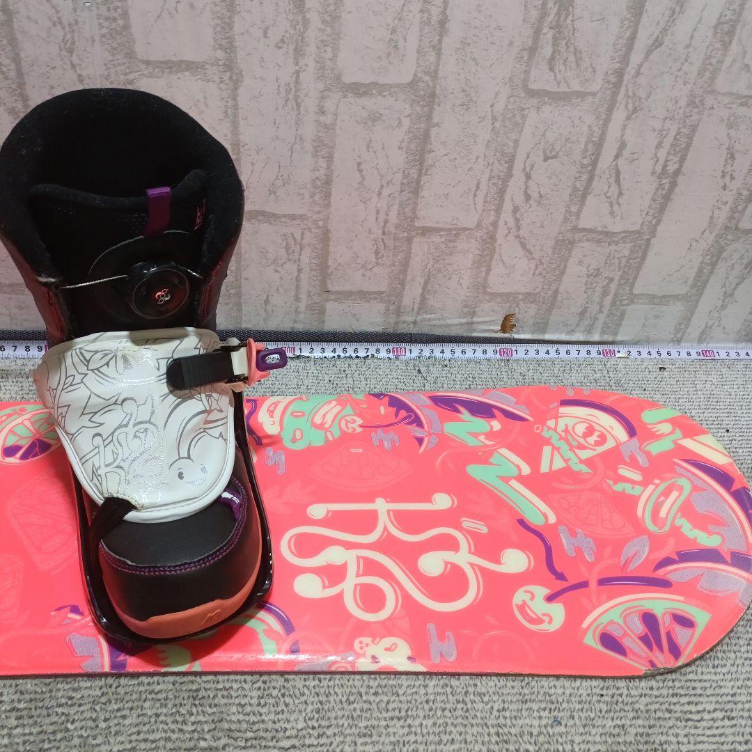 メンテ済■k2-120cm■ブーツ22～24cm■キッズ ジュニア 子供