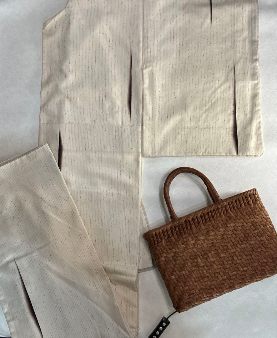 専用です　ぜんまい紬　縞　裄68